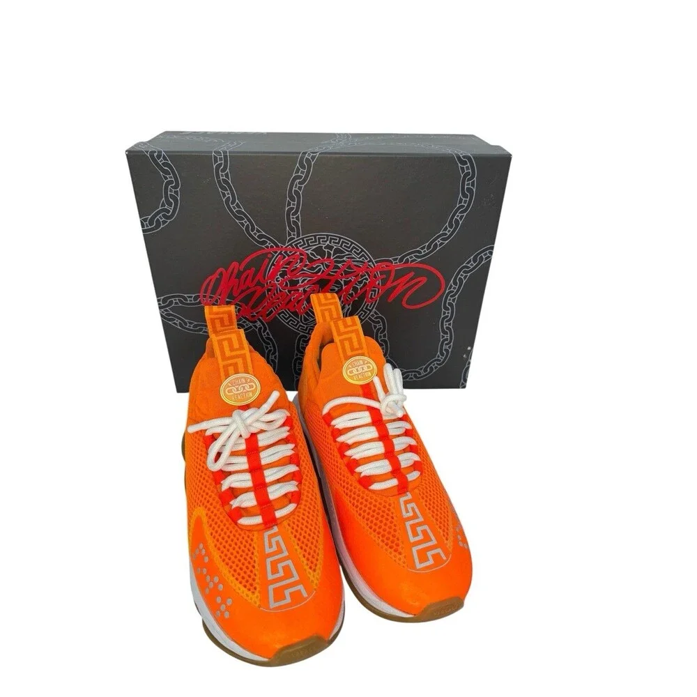 Versace | Shoes | Versace Chain Reaction Neon Orange Size  display picture 3